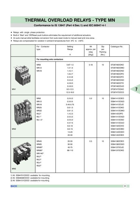 AIR CIRCUIT BREAKERS - Electrical and Electronics Division