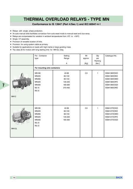 AIR CIRCUIT BREAKERS - Electrical and Electronics Division