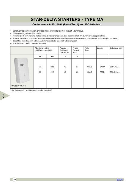 AIR CIRCUIT BREAKERS - Electrical and Electronics Division