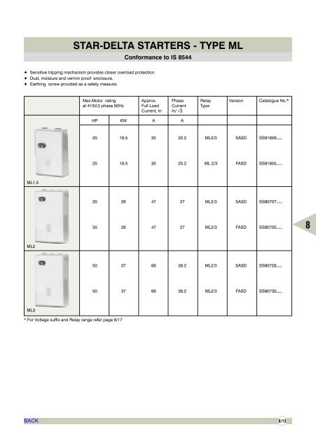 AIR CIRCUIT BREAKERS - Electrical and Electronics Division