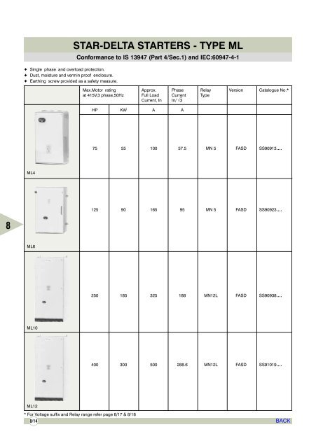 AIR CIRCUIT BREAKERS - Electrical and Electronics Division