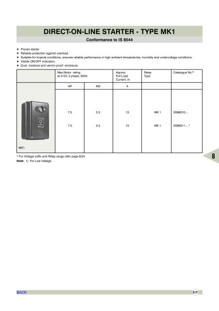 AIR CIRCUIT BREAKERS - Electrical and Electronics Division