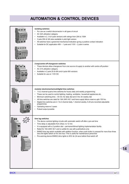 AIR CIRCUIT BREAKERS - Electrical and Electronics Division