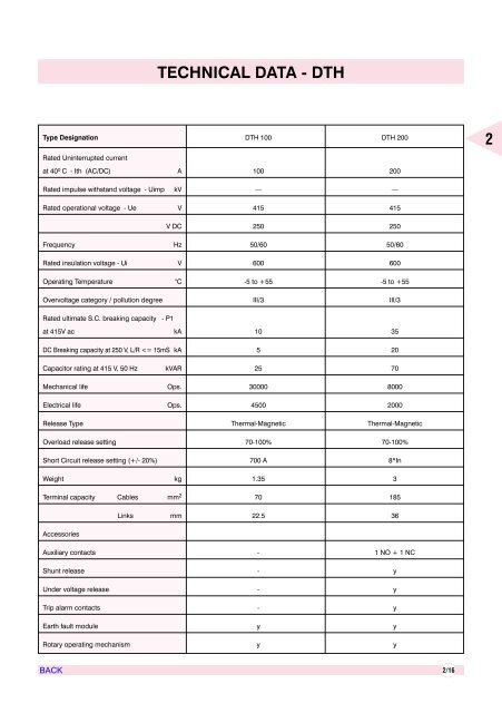 AIR CIRCUIT BREAKERS - Electrical and Electronics Division