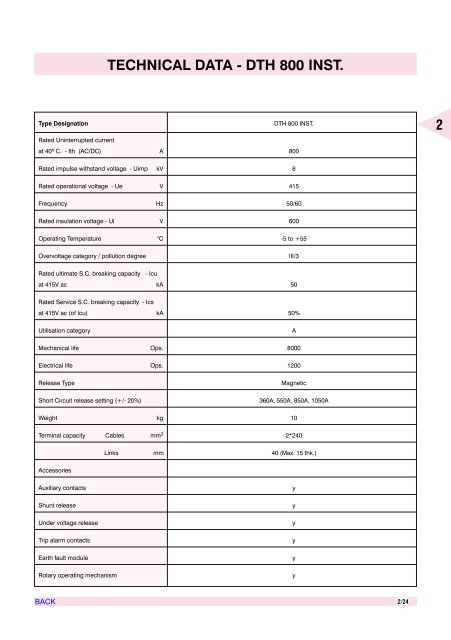 AIR CIRCUIT BREAKERS - Electrical and Electronics Division