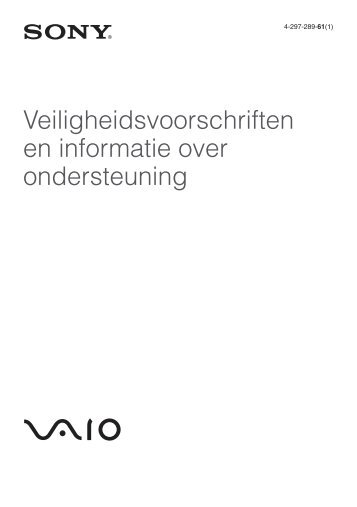 Sony VPCEH2M0E - VPCEH2M0E Documenti garanzia Olandese