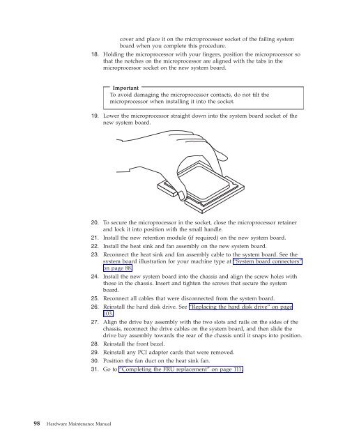 Chapter 8. Replacing FRUs - CNET Content Solutions