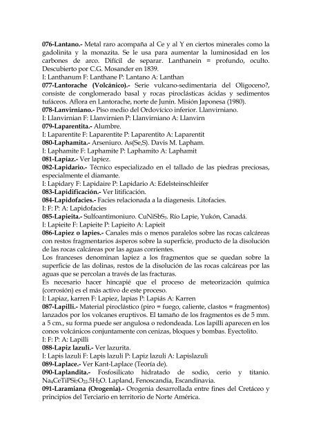 DICCIONARIO GEOLOGICO - Arth-Altuna