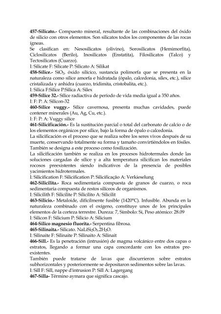 DICCIONARIO GEOLOGICO - Arth-Altuna