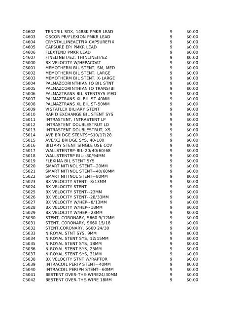 2010 HCPCS Schedule - DE Medical Assistance Program