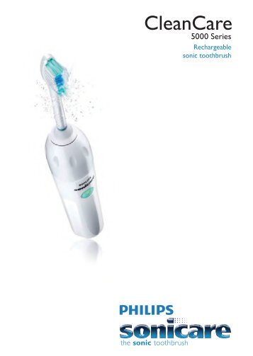 Philips Sonicare CleanCare Brosse Ã  dents Ã©lectrique - Mode dâemploi - FIN