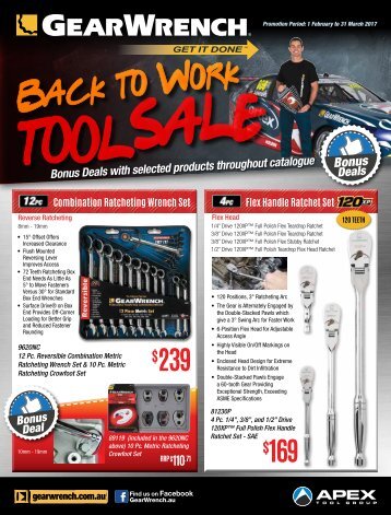 GearWrench Back To Work Tool Sale