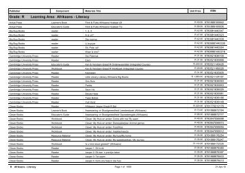 R-3 Foundation Phase Catalogue Body