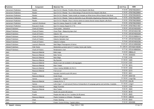 R-3 Foundation Phase Catalogue Body