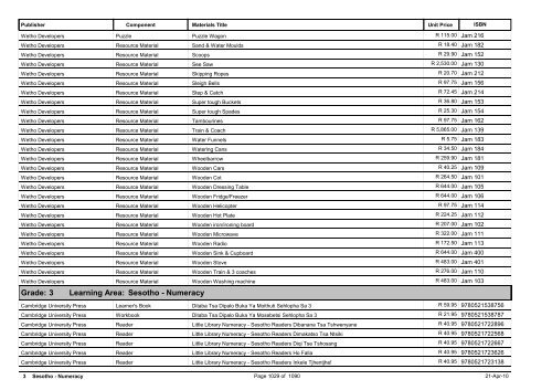 R-3 Foundation Phase Catalogue Body