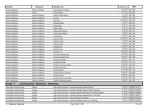 R-3 Foundation Phase Catalogue Body