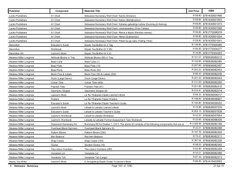 R-3 Foundation Phase Catalogue Body