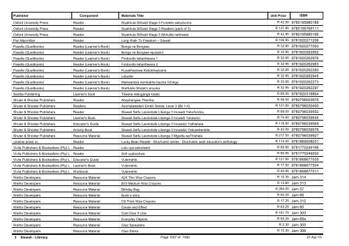 R-3 Foundation Phase Catalogue Body