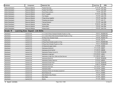 R-3 Foundation Phase Catalogue Body