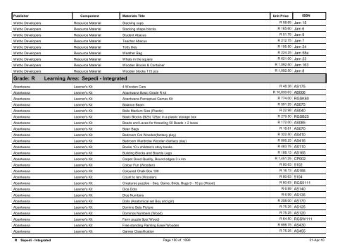 R-3 Foundation Phase Catalogue Body