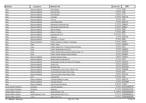 R-3 Foundation Phase Catalogue Body