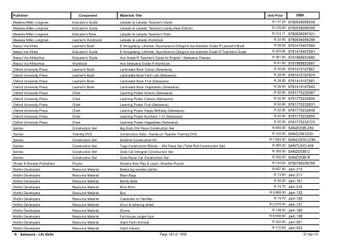 R-3 Foundation Phase Catalogue Body