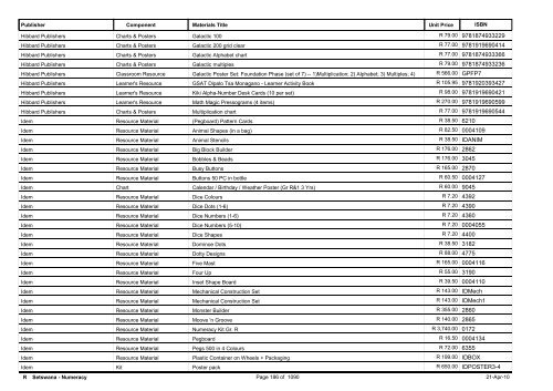 R-3 Foundation Phase Catalogue Body