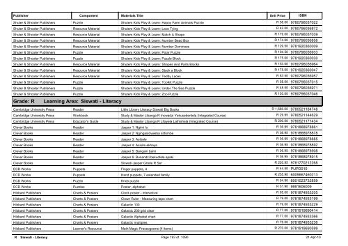 R-3 Foundation Phase Catalogue Body