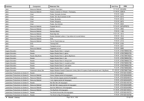 R-3 Foundation Phase Catalogue Body