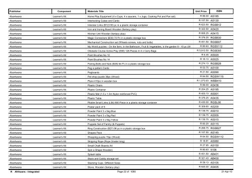 R-3 Foundation Phase Catalogue Body