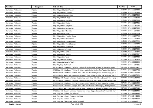 R-3 Foundation Phase Catalogue Body