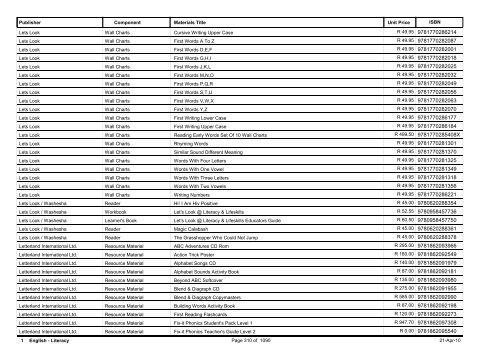 R-3 Foundation Phase Catalogue Body