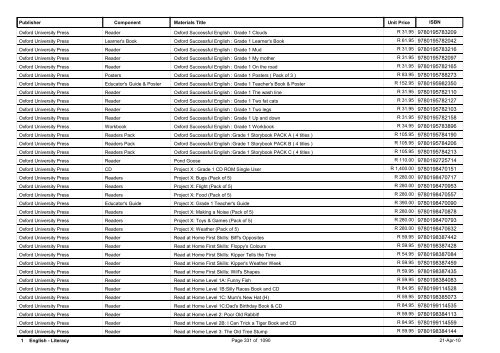 R-3 Foundation Phase Catalogue Body