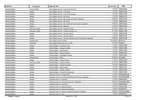 R-3 Foundation Phase Catalogue Body