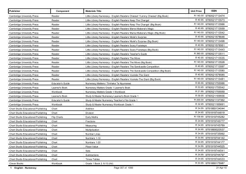 R-3 Foundation Phase Catalogue Body