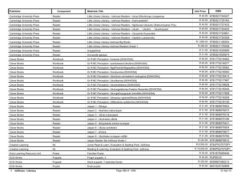 R-3 Foundation Phase Catalogue Body