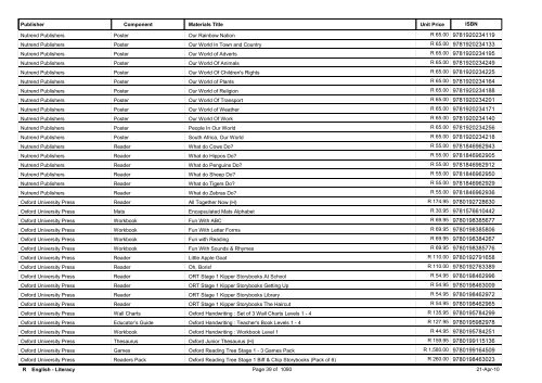 R-3 Foundation Phase Catalogue Body