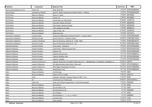 R-3 Foundation Phase Catalogue Body