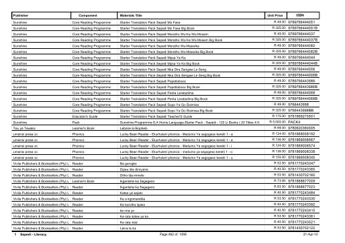 R-3 Foundation Phase Catalogue Body