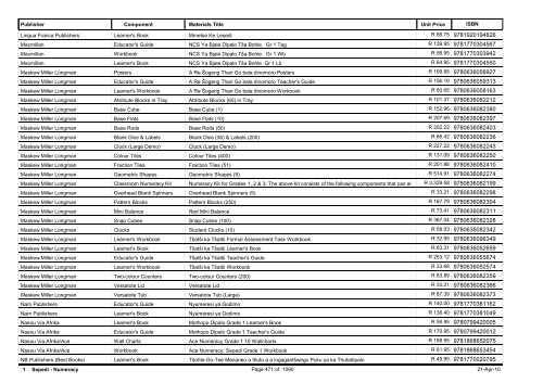 R-3 Foundation Phase Catalogue Body