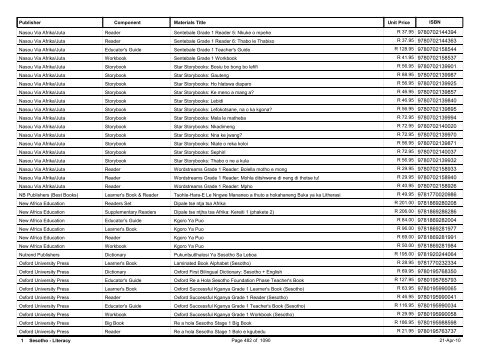 R-3 Foundation Phase Catalogue Body