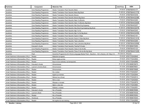 R-3 Foundation Phase Catalogue Body