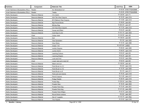 R-3 Foundation Phase Catalogue Body