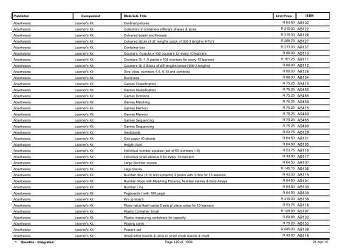 R-3 Foundation Phase Catalogue Body