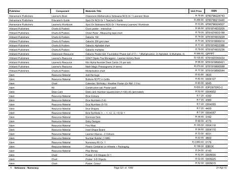 R-3 Foundation Phase Catalogue Body