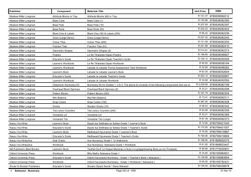 R-3 Foundation Phase Catalogue Body