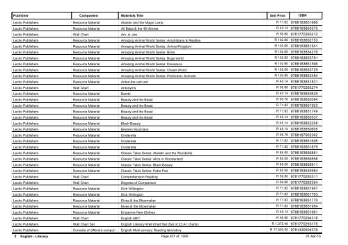 R-3 Foundation Phase Catalogue Body