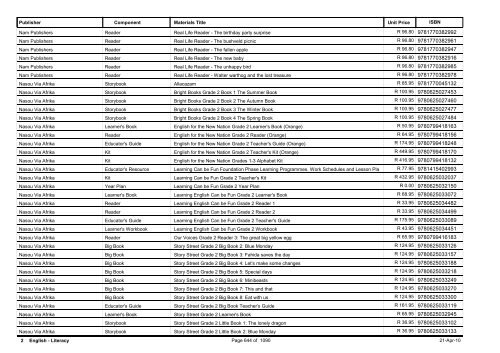 R-3 Foundation Phase Catalogue Body