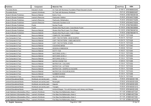 R-3 Foundation Phase Catalogue Body