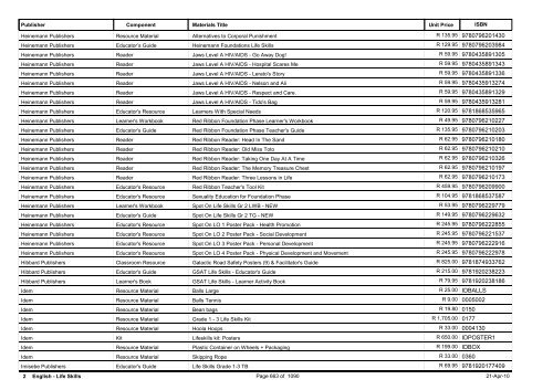 R-3 Foundation Phase Catalogue Body